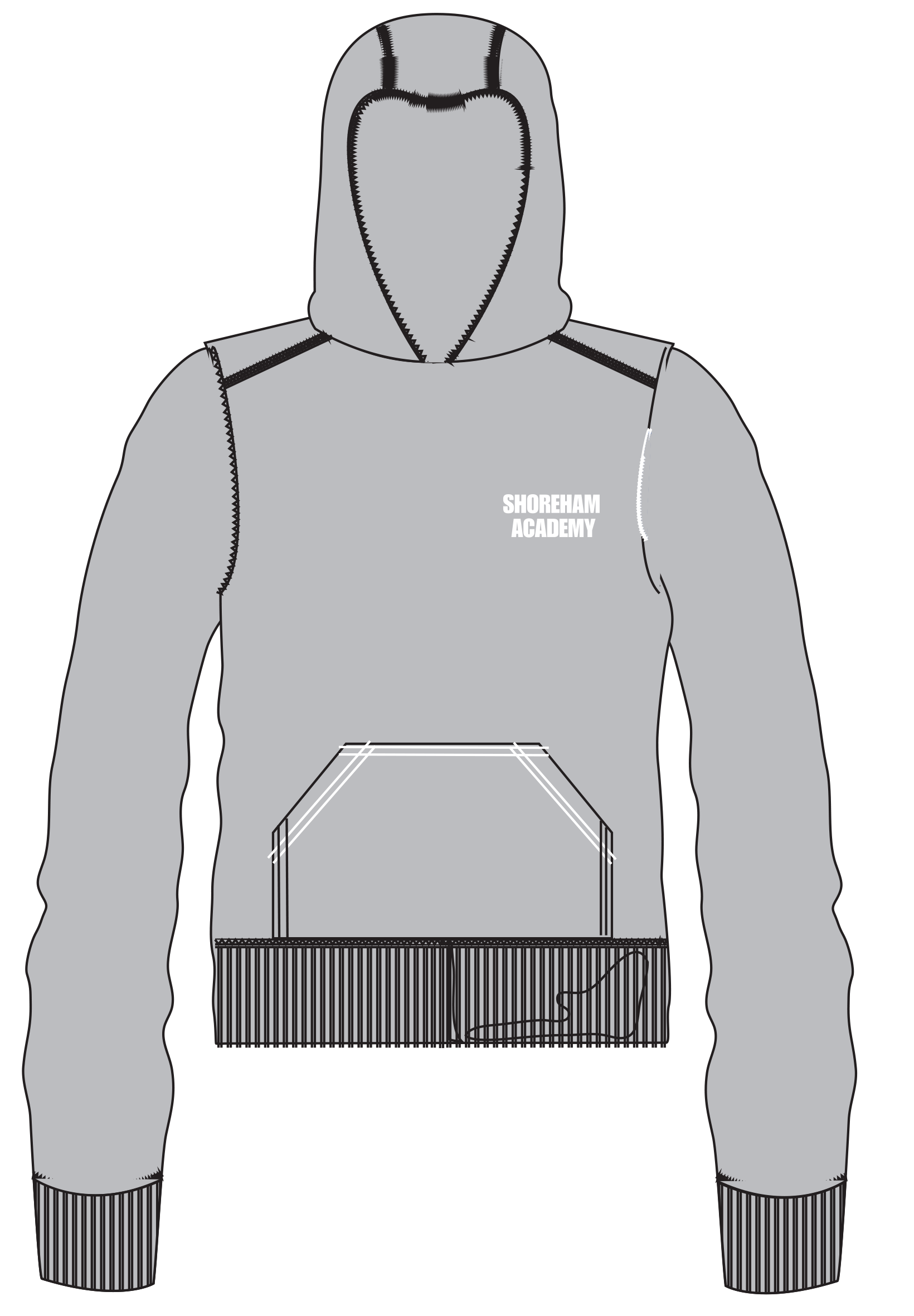 heather grey leavers hoodie